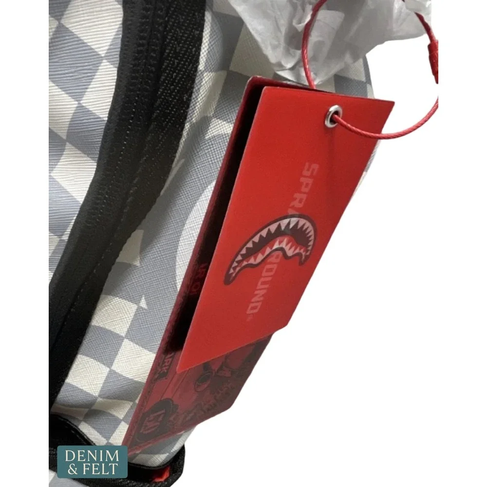 NEW Sprayground Sharks In Paris Cherry Blade Backpack Brown Gray Unisex Laptop